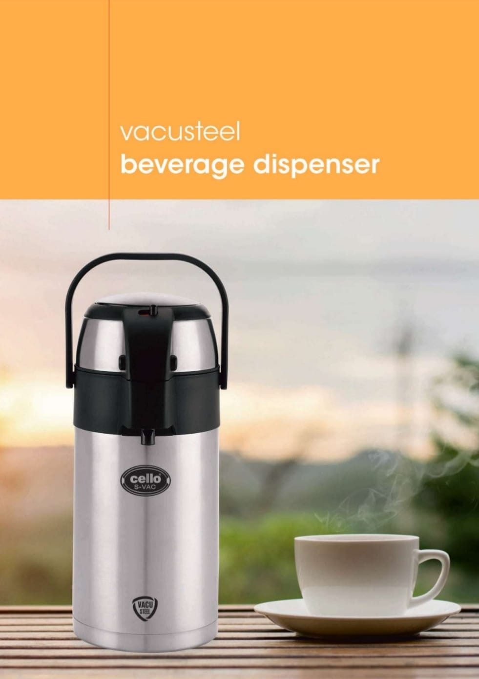 vacusteel beverage dispenser